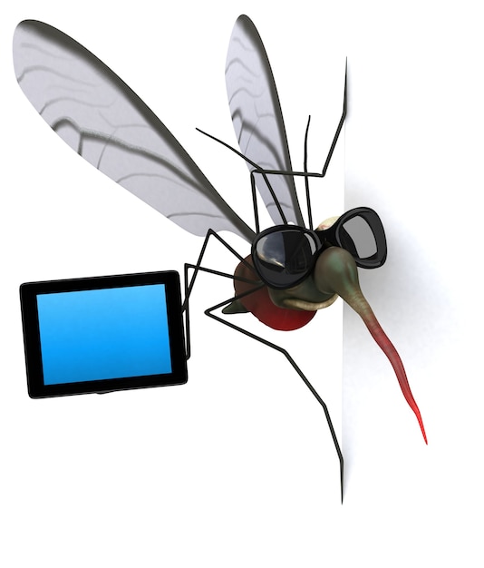 Foto mosquito - personagem 3d