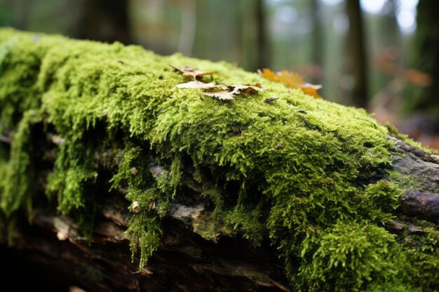 Mossy Majesty erkundet das bezaubernde Moos auf einem Baumstamm