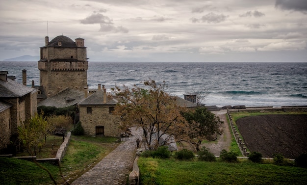 Mosteiro de Iviron na Península de Athos, na Grécia.