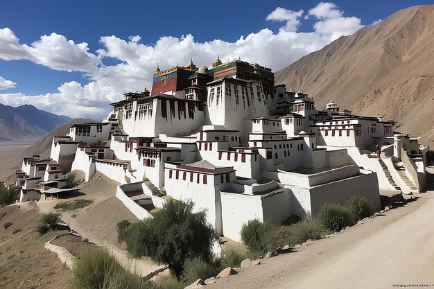 Mosteiro de Thiksey thiksey gompa leh ladakh Jammu e Caxemira Índia