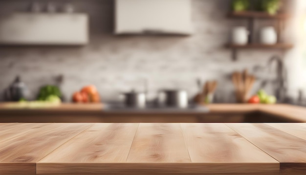 Foto un mostrador de cocina con ollas y sartenes en él y una mesa con una olla en él