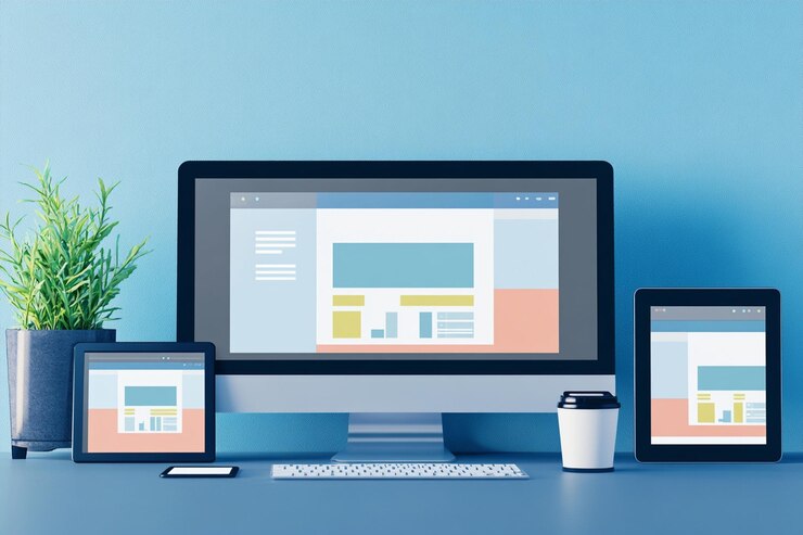 Foto mostrar contenido digital, diseños de sitios web, aplicaciones o marcas