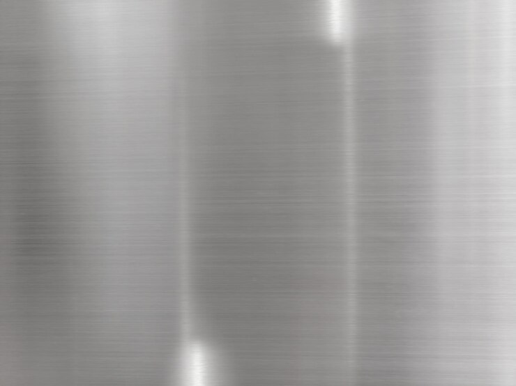 Foto motion blur textura de aço inoxidável fundo de metal polido cinza abstrato e reflexo branco
