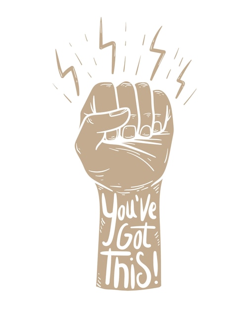 Motivação de punho adesivo png fundo transparente