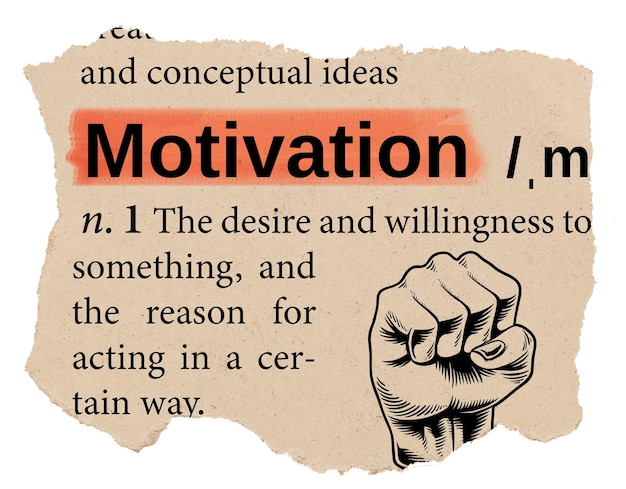 Motivación png diccionario pegatina de palabras efémera tipografía fondo transparente