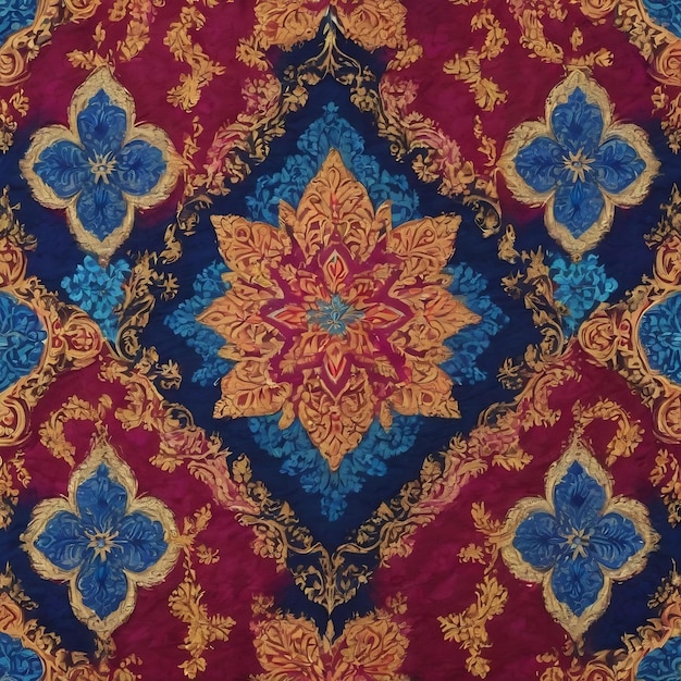 Motivo de tecido songket motivo batik motivo caleidoscópio ornamento padrão