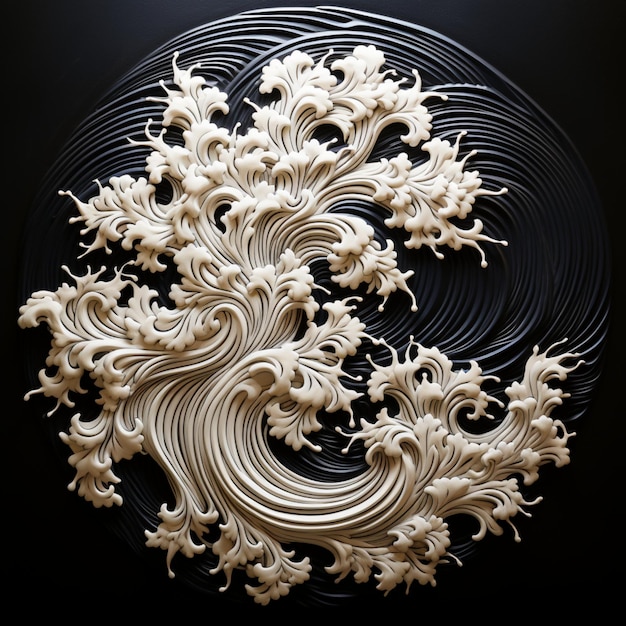 motivo zen alternativo moderno abstracto en blanco y negro