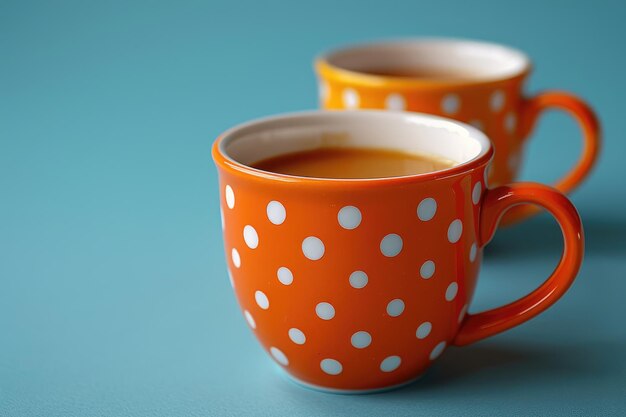 motivos de tazas de café de puntos fotografía profesional