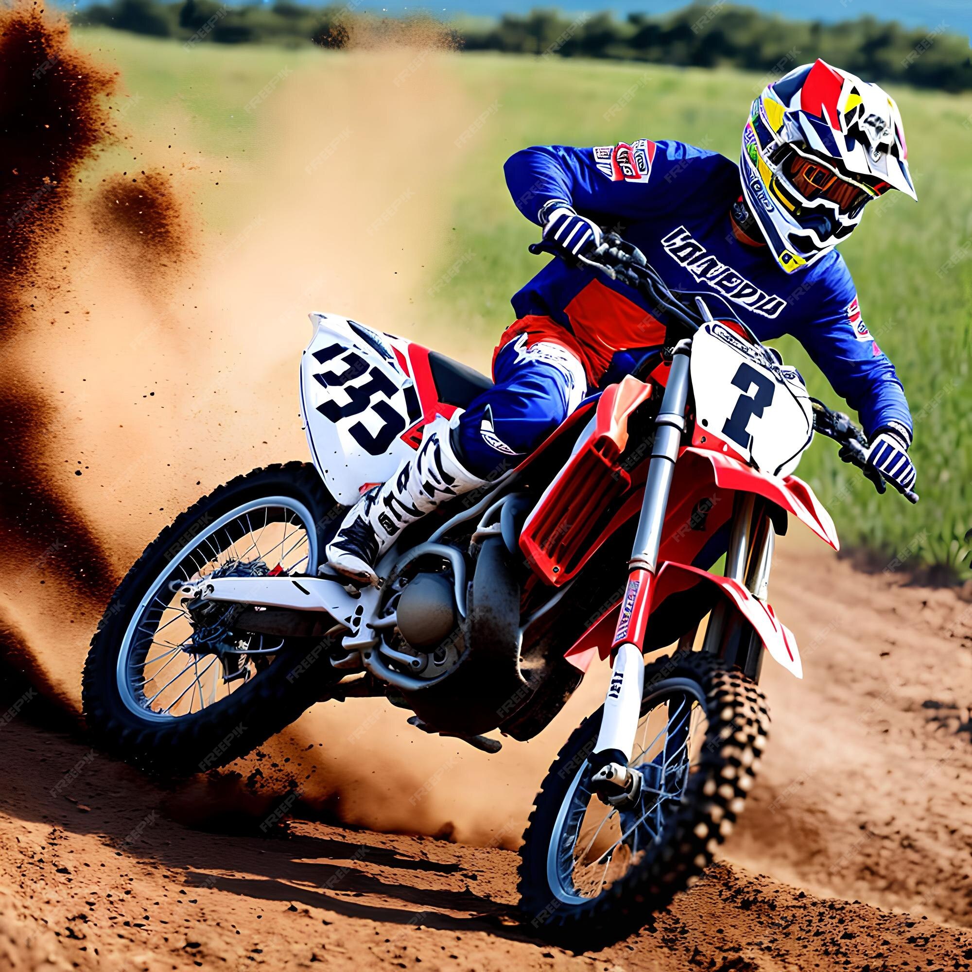 Arte - Corrida de motocross