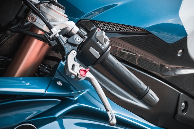 Moto esporte close-up