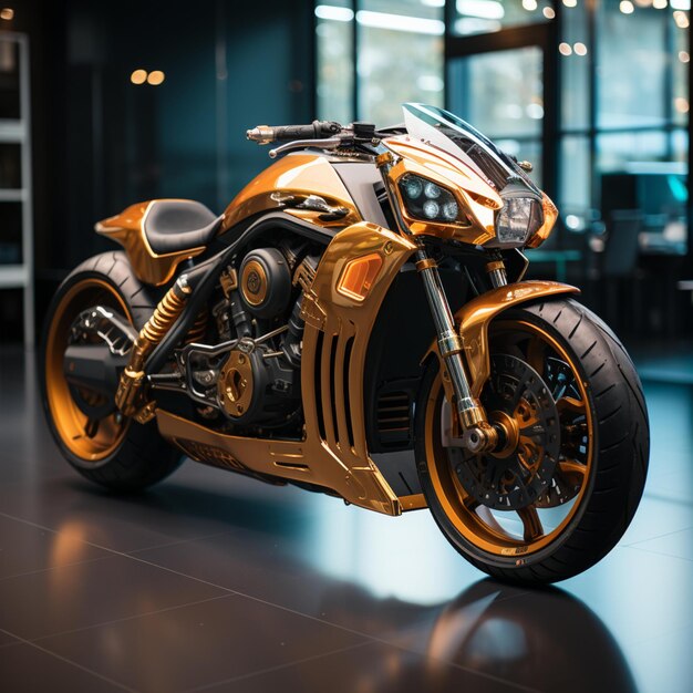 Foto moto futurista y genial