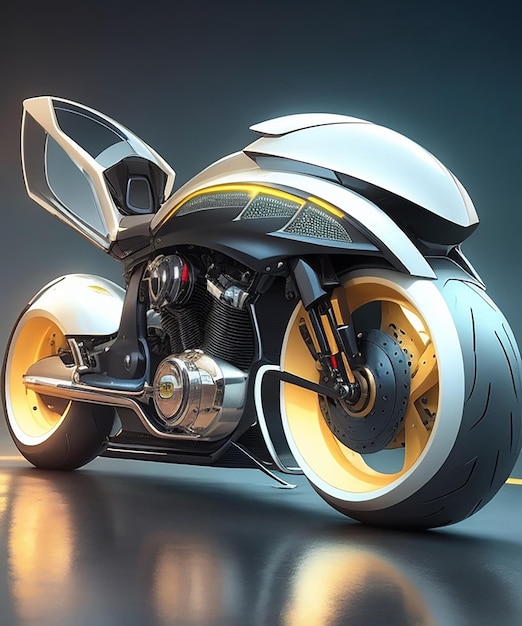 MOTO FUTURISTA SÚPER RÁPIDA