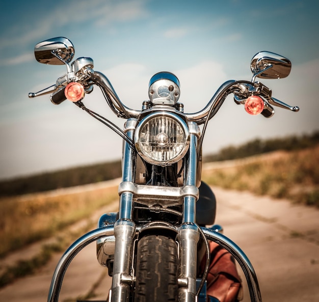 Motocicleta en la carretera