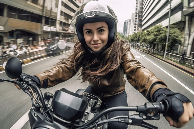 Foto motocicleta de gran tamaño