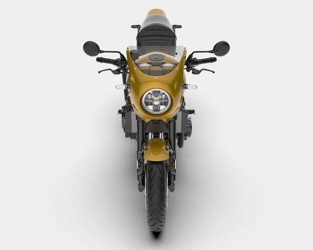 Motocicleta rápida isolada na ilustração de renderização 3d de fundo