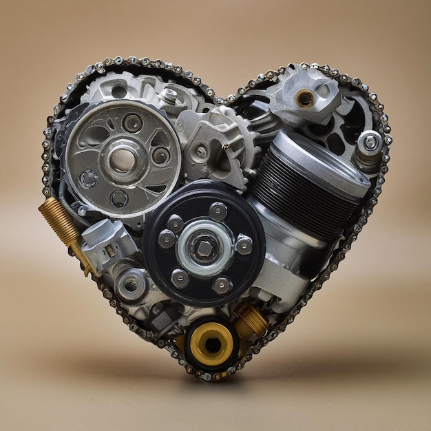Un motor en forma de corazón