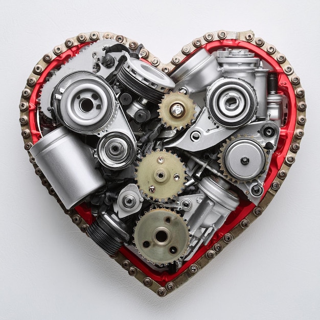 Un motor en forma de corazón