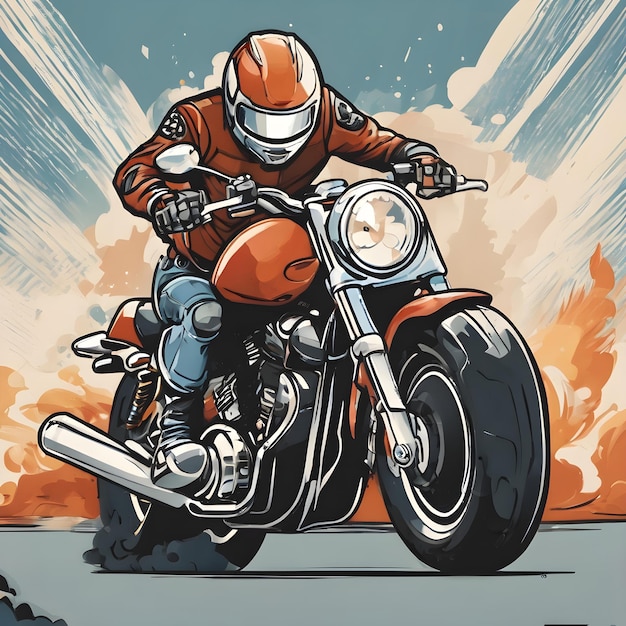 Foto motorrad-ikonen-hintergrund sehr cool