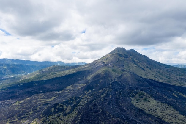 Mount Agung Nahaufnahme nach dem Ausbruch des Vulkans Bali Indonesien