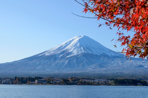 Mount Fuji auf dem Hintergrundbild