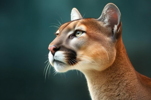 Mountain Lion Puma concolor también conocido como el puma