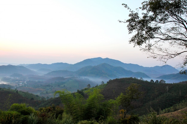 Mountain View de Phu Huay Isan en Nong Khai, Tailandia.