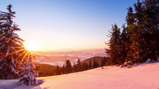 Mountain Winter Landscape