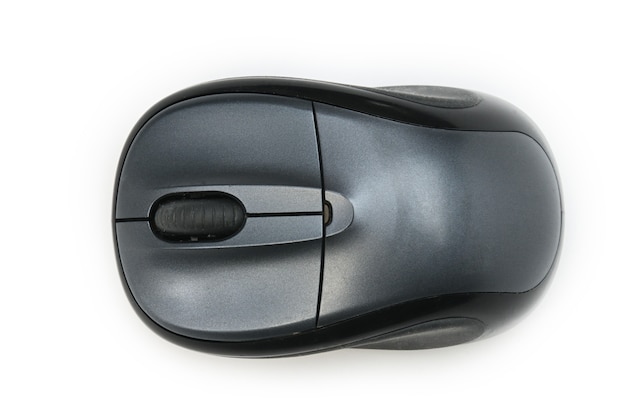 Mouse de computador isolado no branco