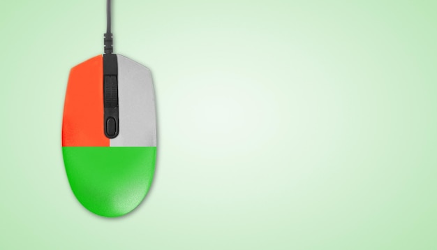 Mouse de computador na tela tricolor do Dia do Exército, Dia da República, Índia e Dia da Independência