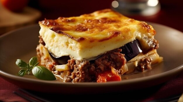 Moussaka, um prato tradicional grego