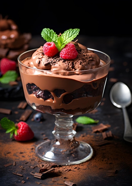 mousse de chocolate