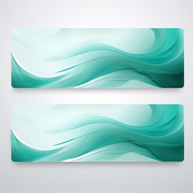 Mover una pancarta horizontal diseñada con Teal Líneas curvas dinámicas con ondas y curvas fluidas ID de trabajo a01d350d7f804a6eafeb51ae0050b1d9