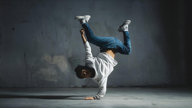 Movimento de breakdance adolescentes conceito de estilo de vida da moda