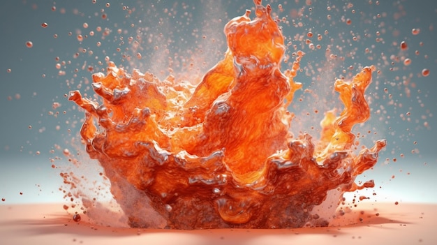 Movimento de lava splash vfx