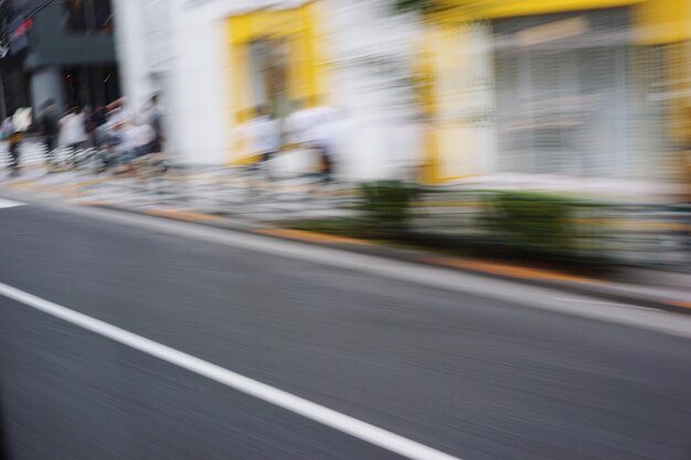 Foto movimento desfocado da estrada