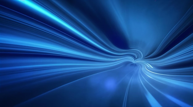 Movimiento de luz azul abstracto
