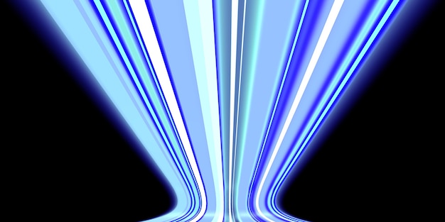 Movimiento de luz láser línea recta que emite renderización 3D