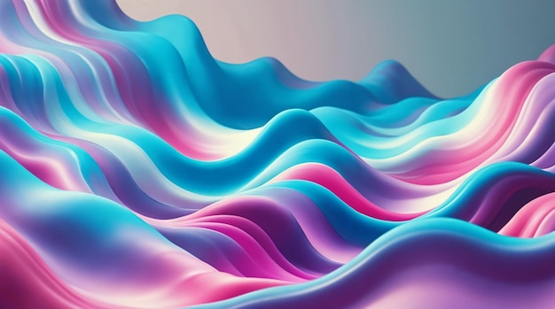 Movimiento de onda de fluido abstracto con colores gradientes