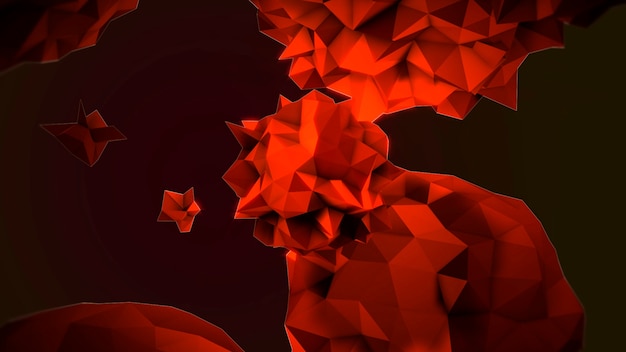 Movimiento orbe líquido rojo abstracto en el cosmos, fondo negro. Estilo de ilustración 3d elegante y de lujo para plantilla moderna y cosmos