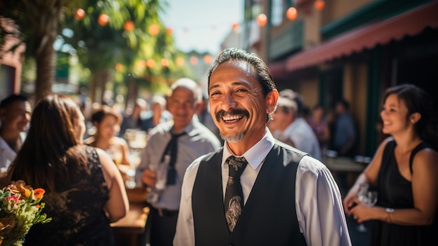 el mozo en una boda