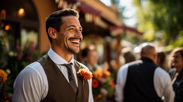 el mozo en una boda