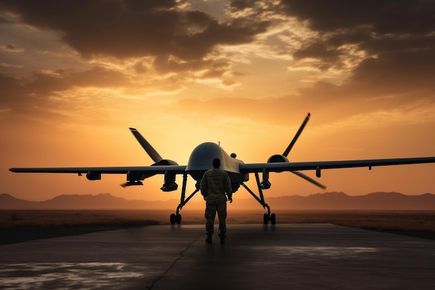 Mq9 Reaper Predator UAV drone do exército dos EUA o drone militar mais avançado