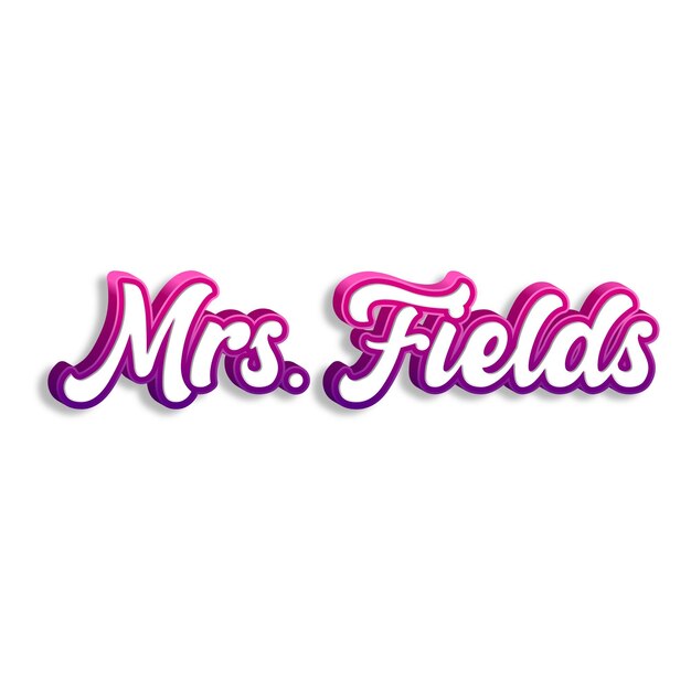 Foto mrsfields tipografia 3d design amarelo rosa branco fundo foto jpg.