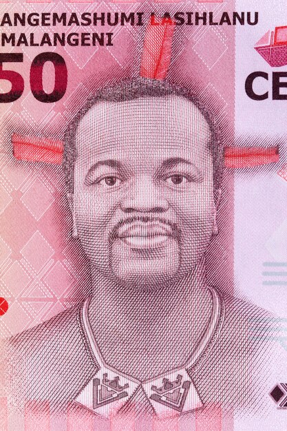 Foto mswati iii ein porträt aus swazi-geld