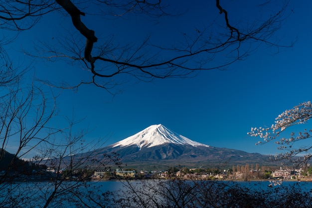 Mt. Fuji bei Kawaguchiko Fujiyoshida, Japan.