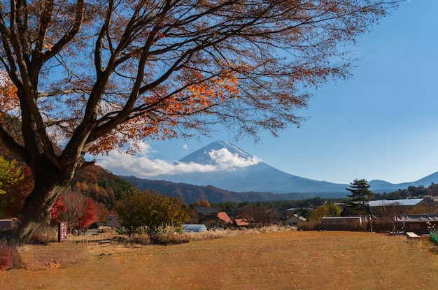 Mt. Fuji-Berg mit dem Bewölkten