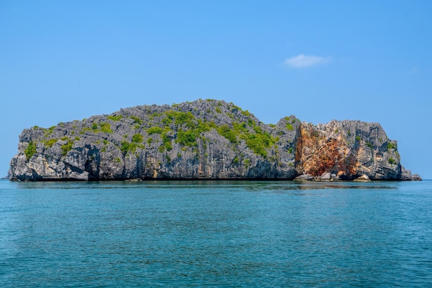 Mu Ko Ang Thong Nationalpark Golf von Thailand Siam bunt