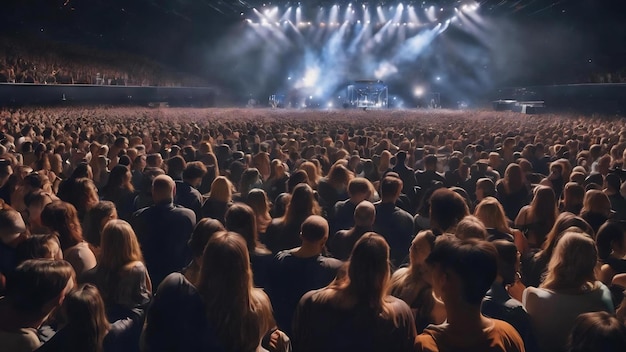 Mucha gente en el concierto.