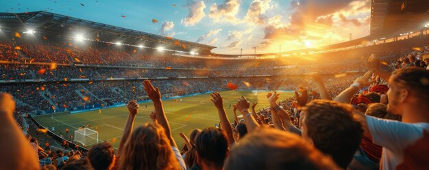 Mucha gente se reunió en un partido de fútbol