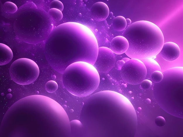 Muchas burbujas de color púrpura resumen antecedentes